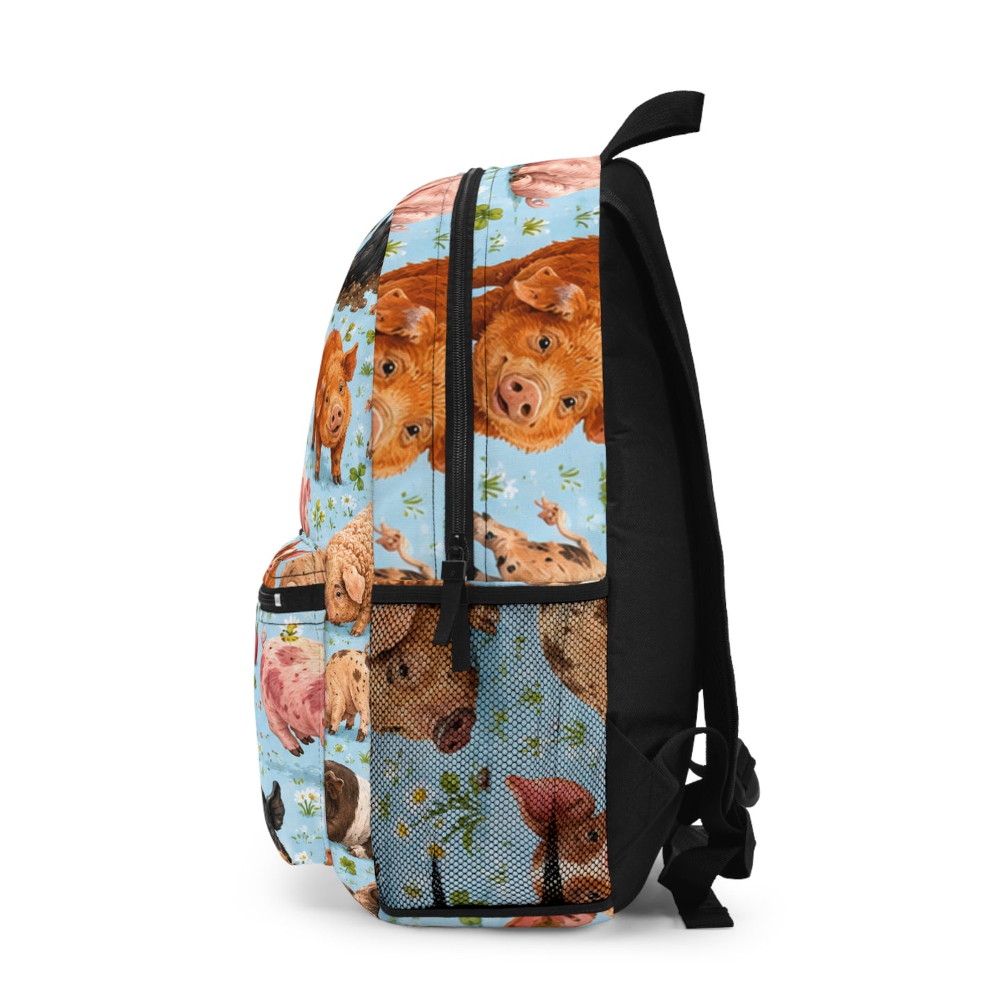 Cute Farm Pig Print Backpack — Kids & Animal Lovers School Bag