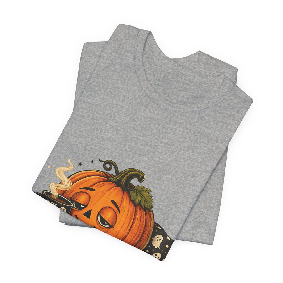 Cozy Pumpkin Coffee Halloween T‑Shirt