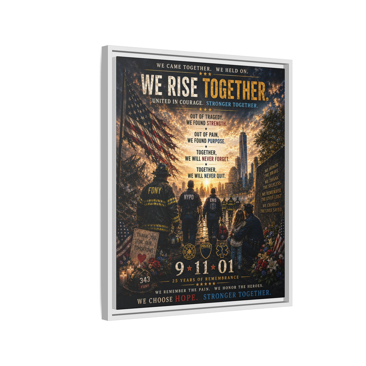 Matte Canvas, Framed (Multi-color)
