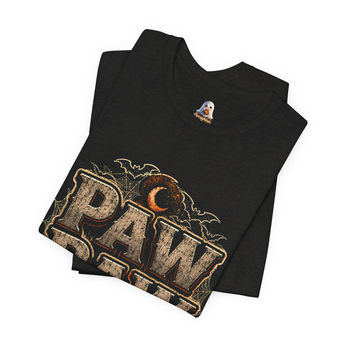 Paw Paw Halloween T‑Shirt — Vintage Pumpkin & Bats Scary Grandpa Tee