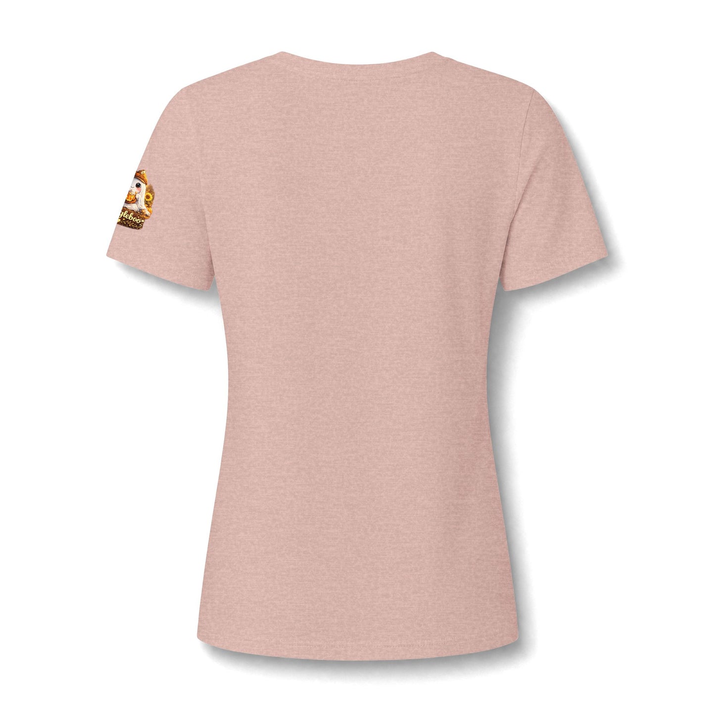 Vovó Halloween Tee — Cute Ghost & Pumpkin "Vovó" V-Neck Shirt