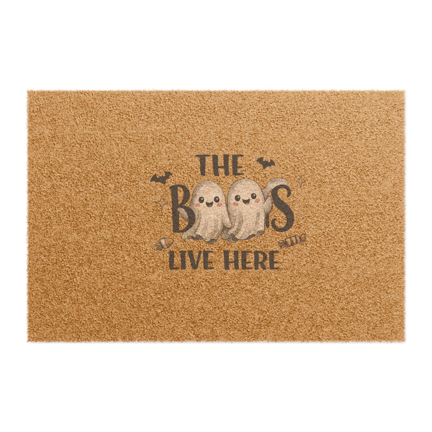 Halloween Ghosts Doormat – “The Boos Live Here” Welcome Mat