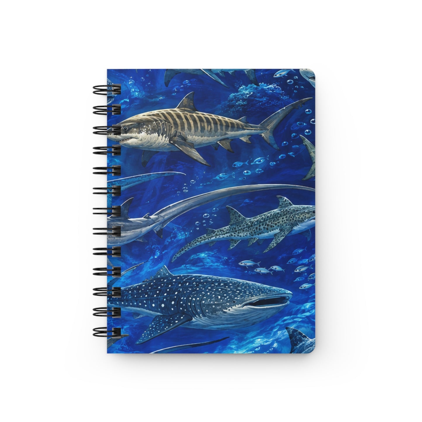 Shark Ocean Spiral Journal — Marine Life Notebook for Diving, Nature Lovers & Student Notes