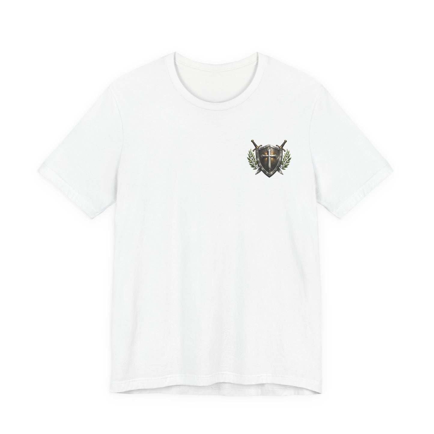 God's Got My Back Shield Tee — Christian Faith Cross T-Shirt