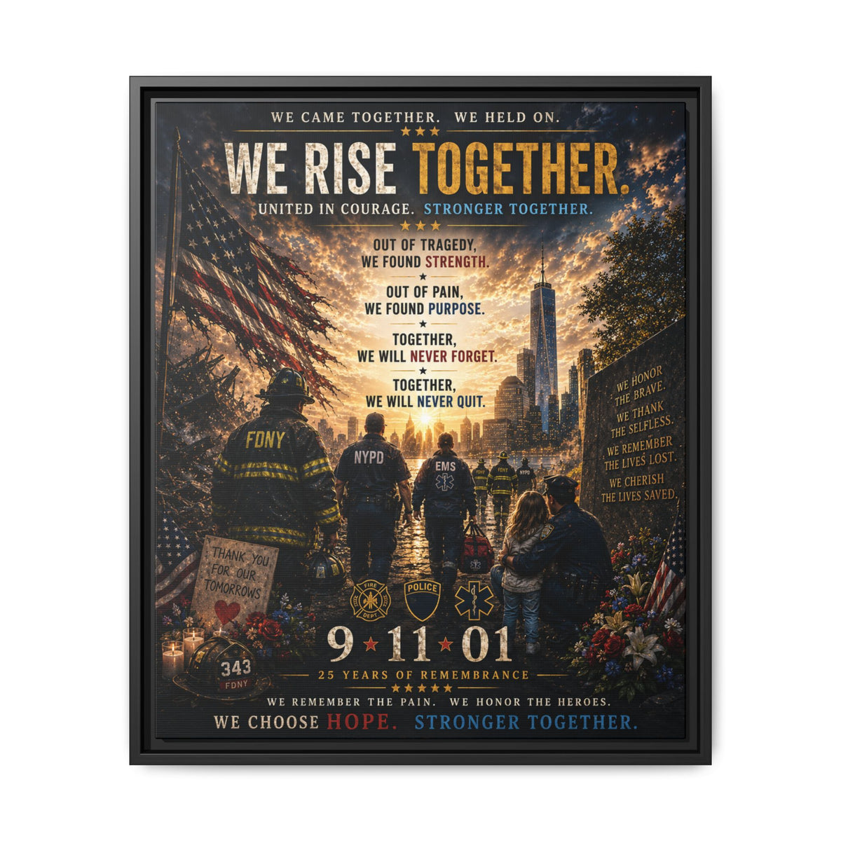 Matte Canvas, Framed (Multi-color)