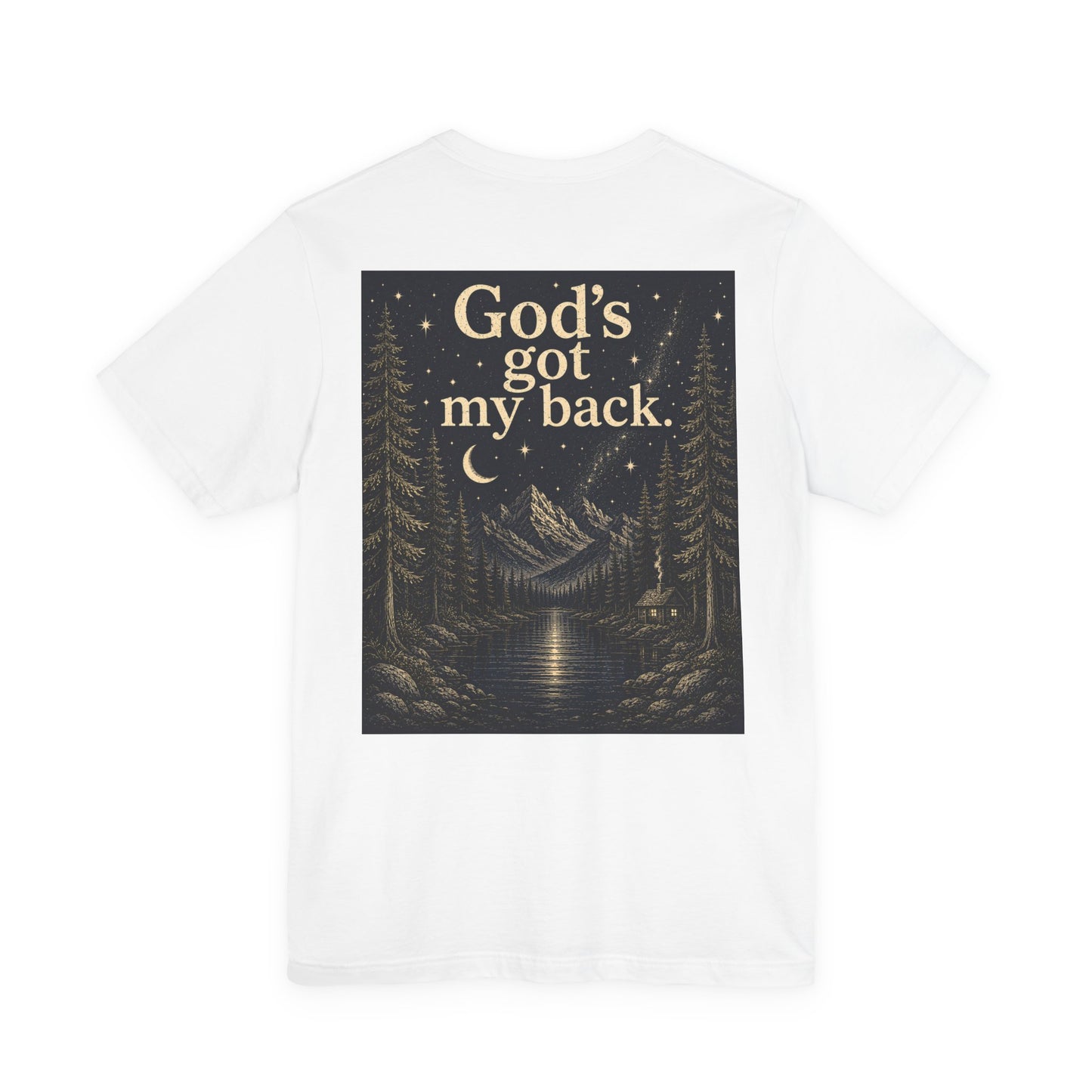 God’s Got My Back T‑Shirt — Faith-Based Scenic Tee