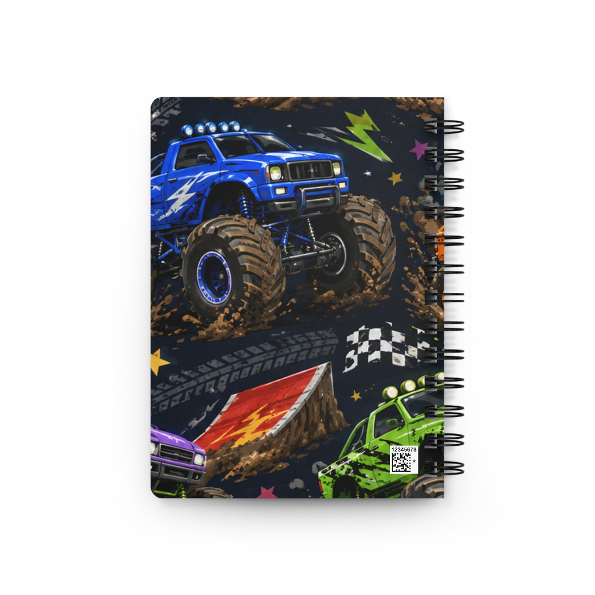 Monster Truck Spiral Notebook — Kids Racing Journal