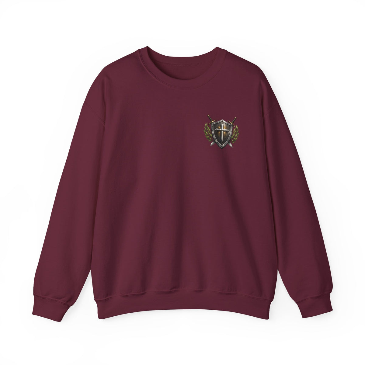 Compass Crewneck Sweatshirt — "God's Got My Back" Proverbs 3:5-6 Christian Pullover