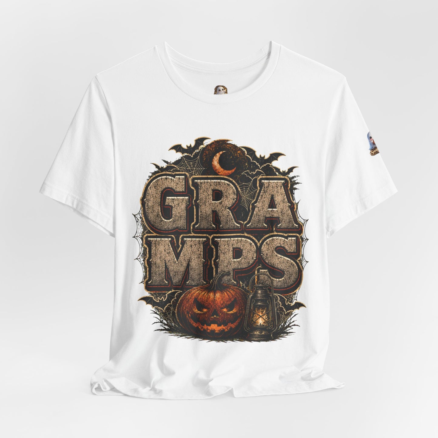 Gramps Halloween Tee — Vintage Pumpkin & Bats Grandfather Shirt