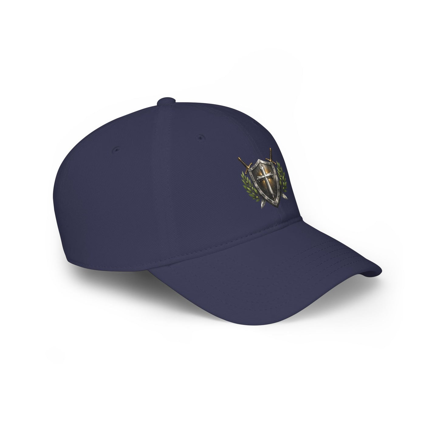 Shield & Swords Baseball Cap — Medieval Crest Hat for Knights, Renaissance Fairs & Cosplay