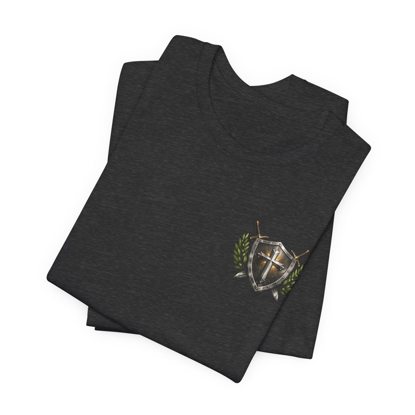 Christian Tee — "God's Got My Back" Floral Chest & Back Print