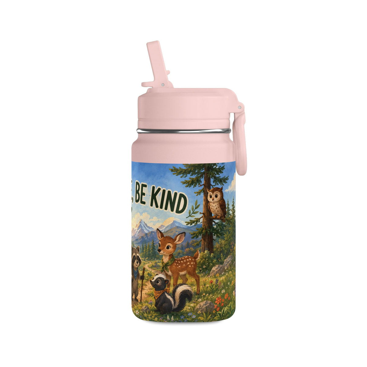 Mini Water Bottle — Be Brave, Be Kind Kids Stainless 14oz Bottle