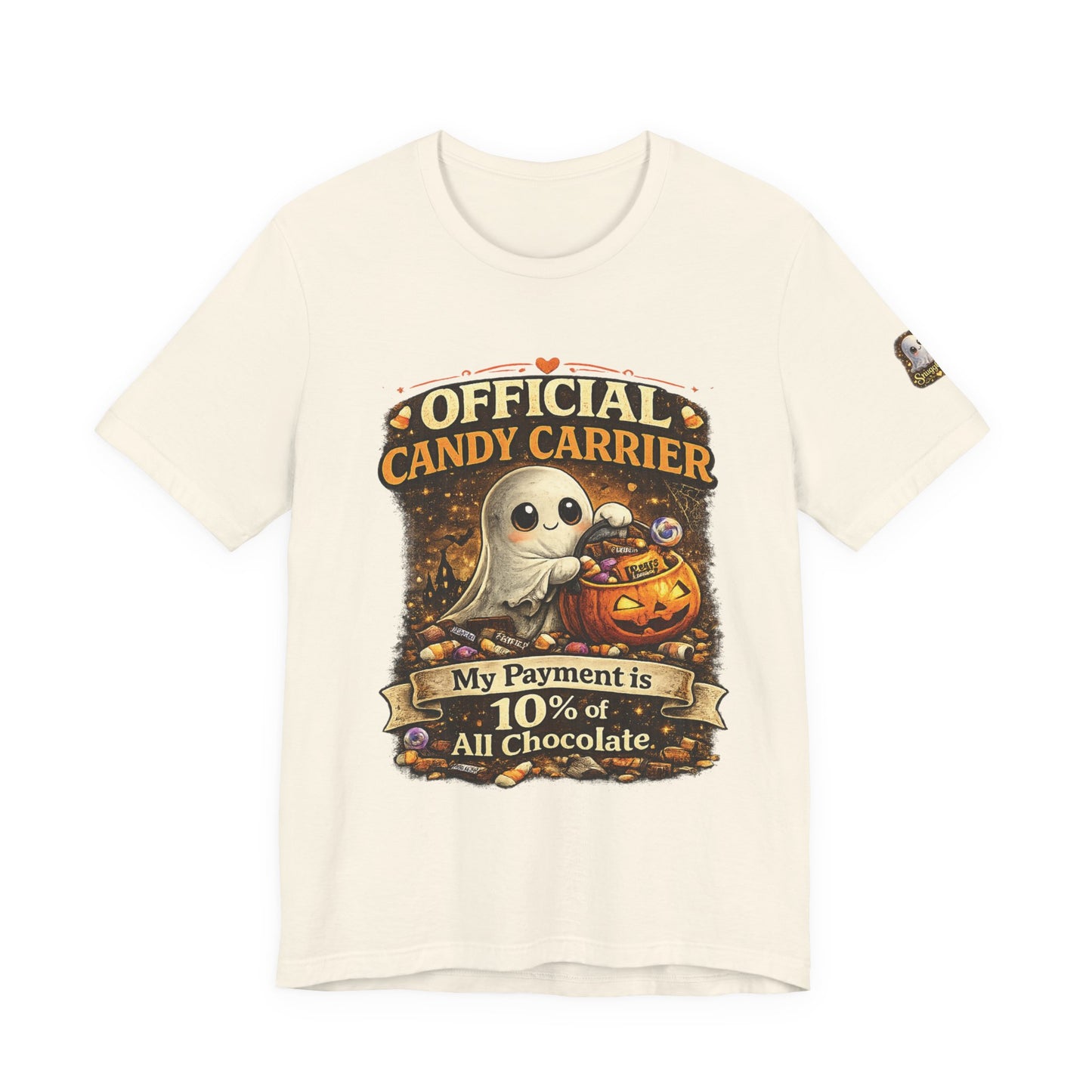 Official Candy Carrier T‑Shirt — "My Payment is 10% of All Chocolate" Halloween Tee