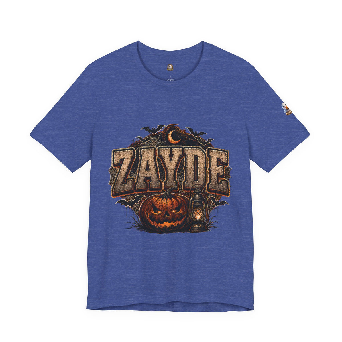 Halloween Pumpkin Name Tee — “ZAYDE” Vintage Spooky Graphic T-Shirt