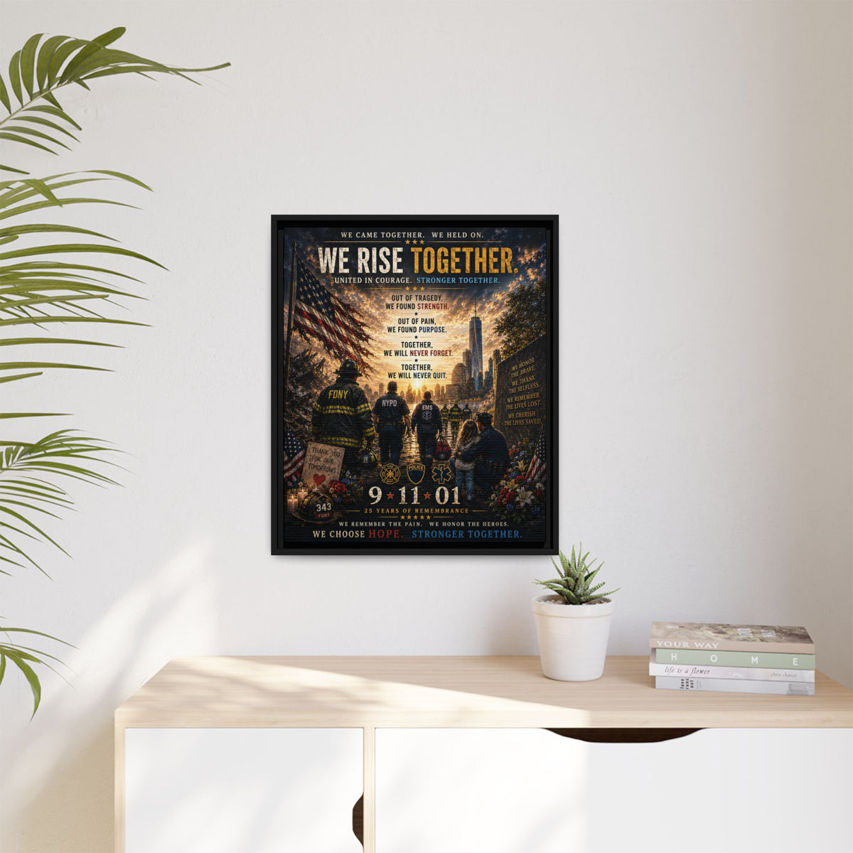 Matte Canvas, Framed (Multi-color)