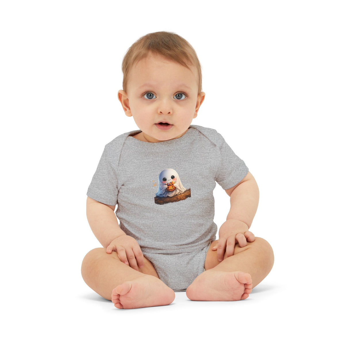 Baby Onesie with Cute Seal Pup Illustration — Infant Jersey One-Piece