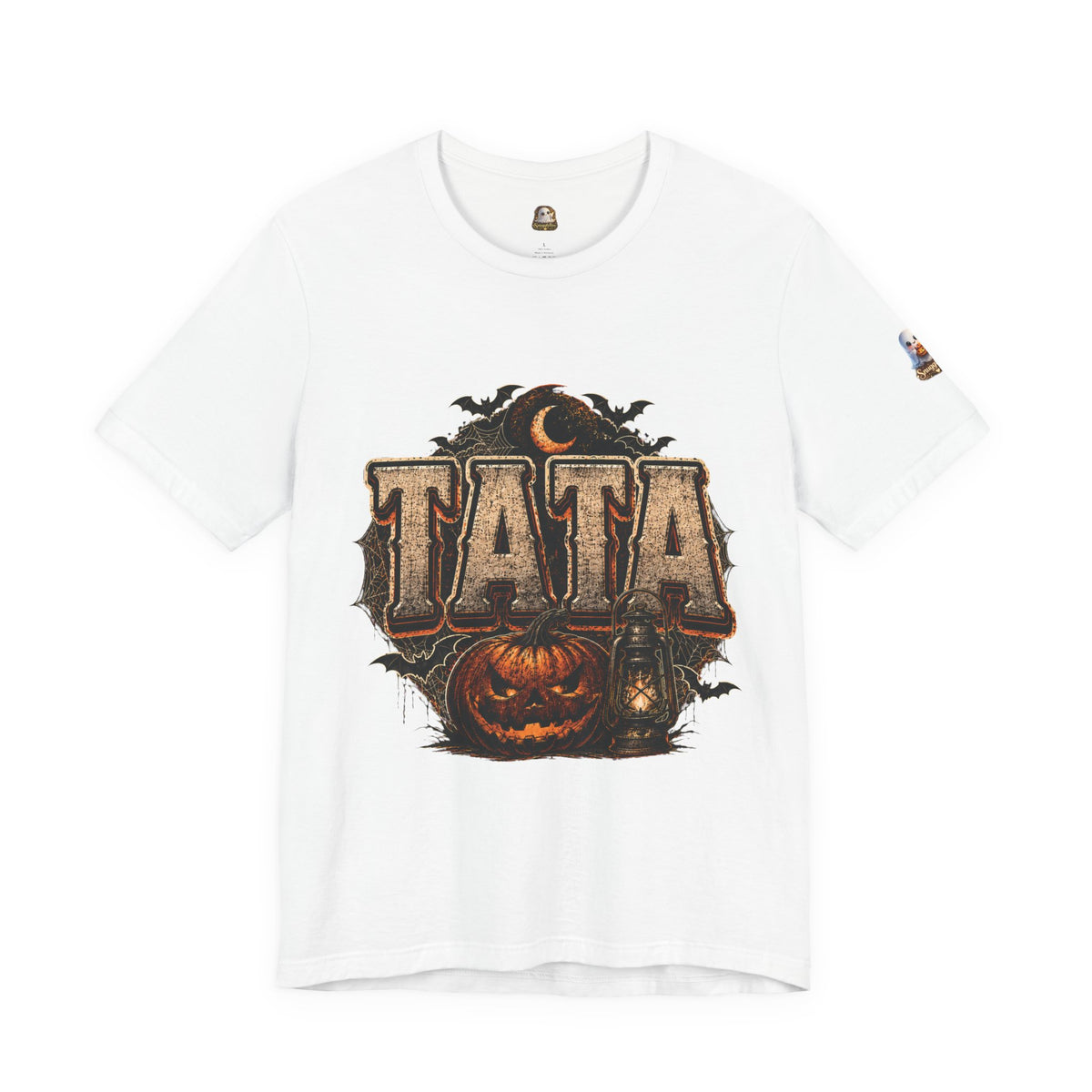 T-Shirt — "TATA" Vintage Halloween Pumpkin Design