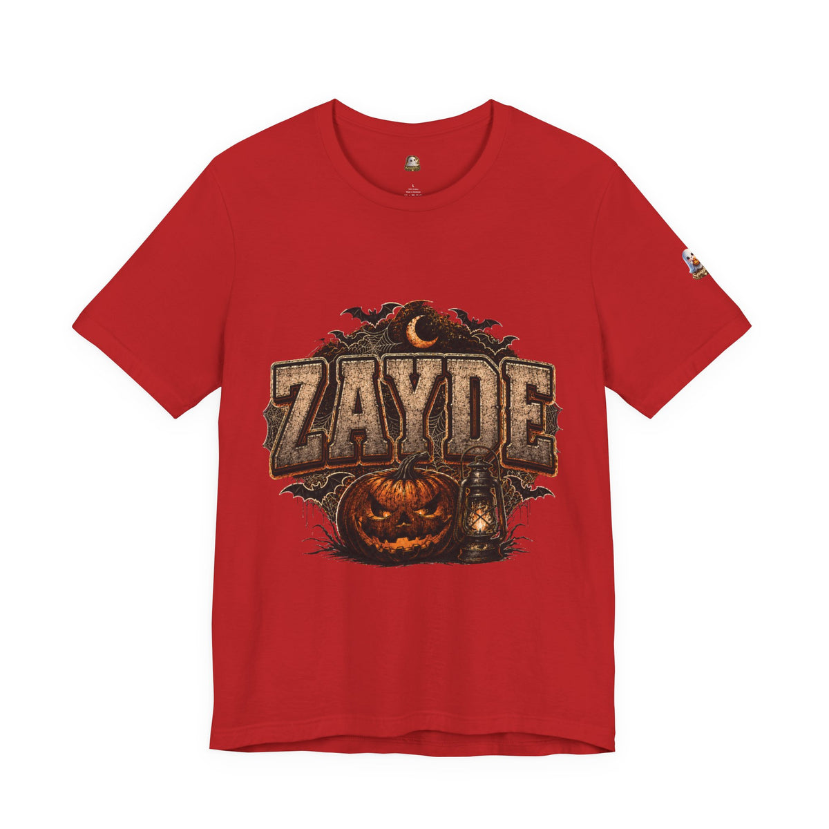 Halloween Pumpkin Name Tee — “ZAYDE” Vintage Spooky Graphic T-Shirt