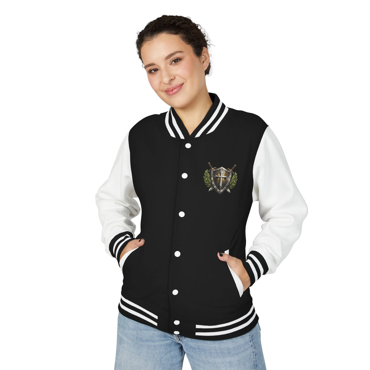 Letterman Jacket — "God's Got My Back" Compass Christian Varsity Jacket