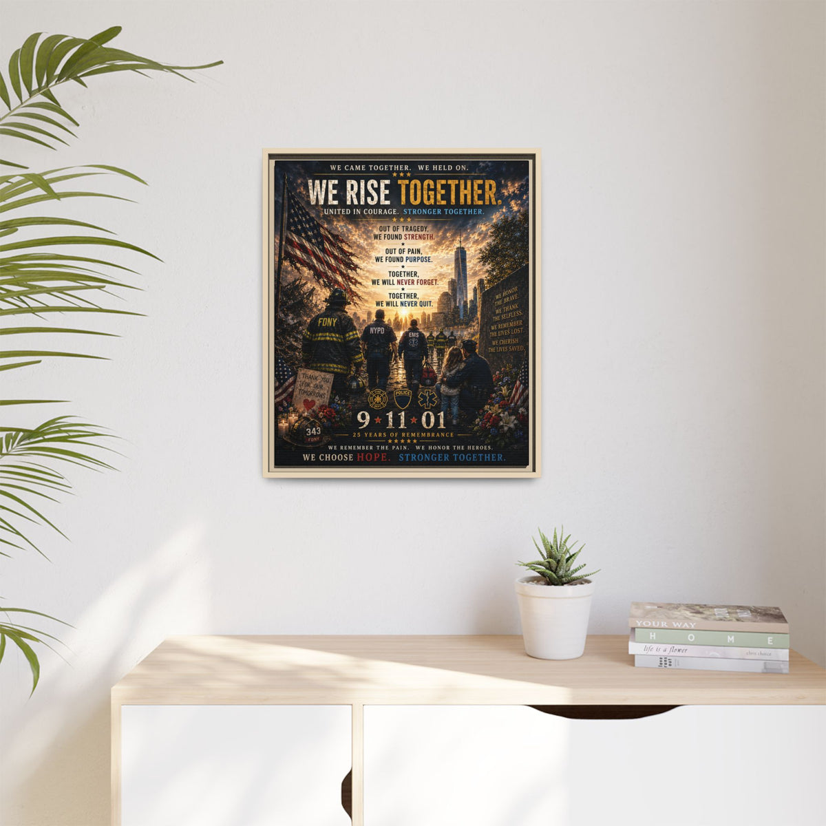 Matte Canvas, Framed (Multi-color)