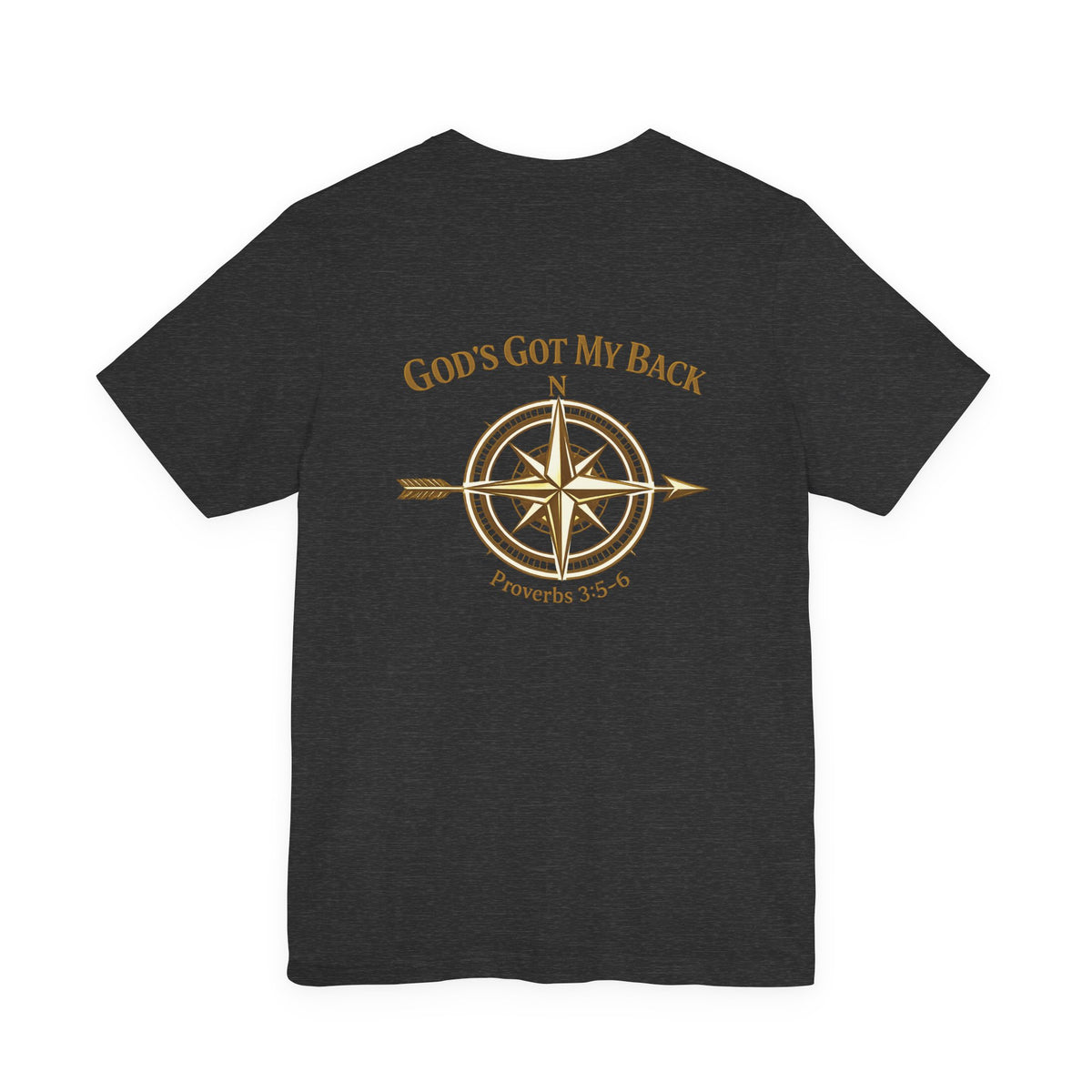 God’s Got My Back Compass T‑Shirt — Proverbs 3:5‑6 Inspirational Tee