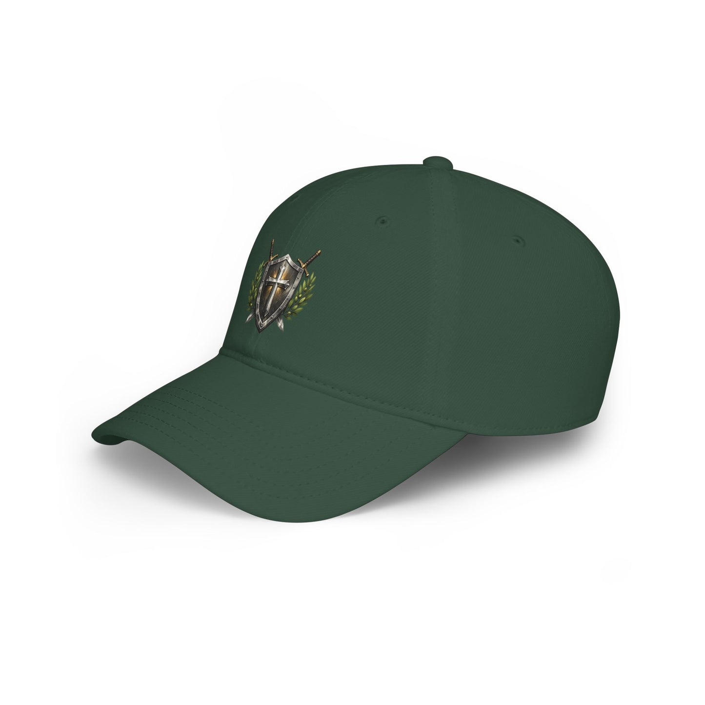 Shield & Swords Baseball Cap — Medieval Crest Hat for Knights, Renaissance Fairs & Cosplay