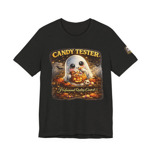 Candy Tester Ghost Halloween T-Shirt — Cute Pumpkin Trick-or-Treat Tee