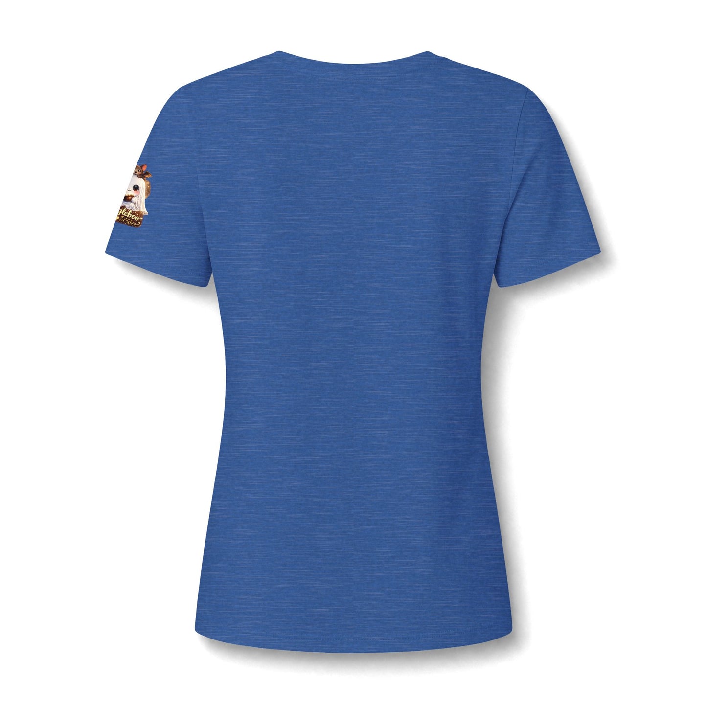 Halloween Mee Maw V-Neck Tee — Cute Haunted Grandma Graphic