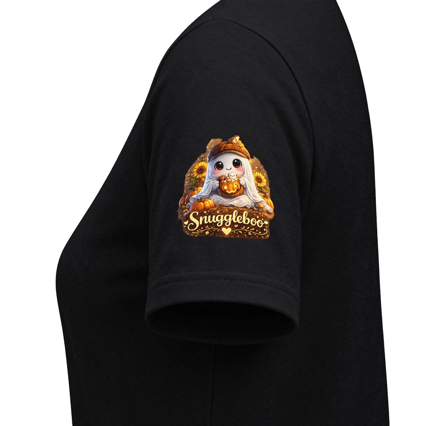 Vovó Halloween Tee — Cute Ghost & Pumpkin "Vovó" V-Neck Shirt