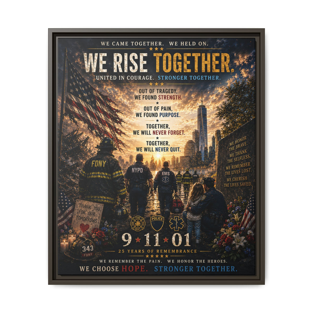 Matte Canvas, Framed (Multi-color)