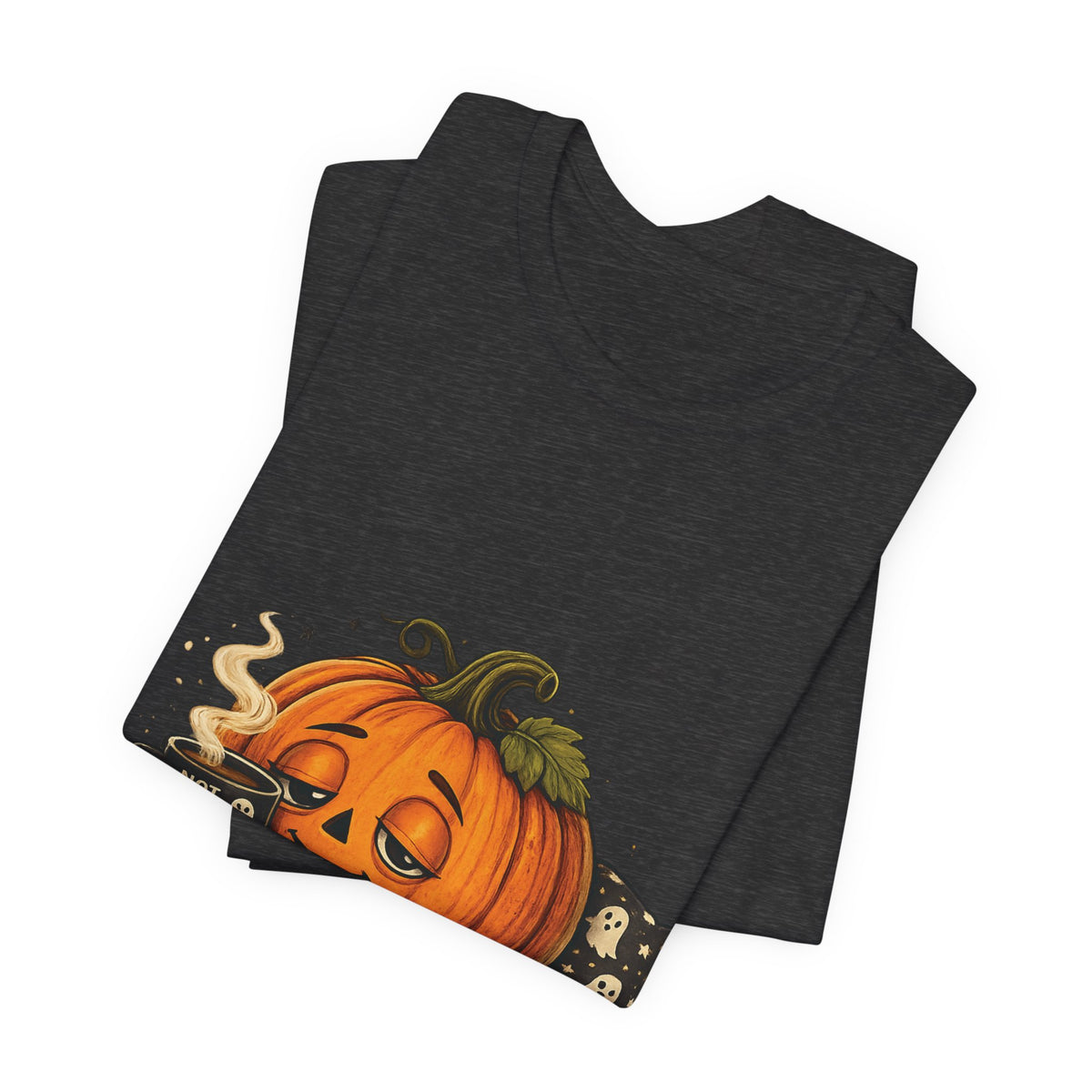 Cozy Pumpkin Coffee Halloween T‑Shirt