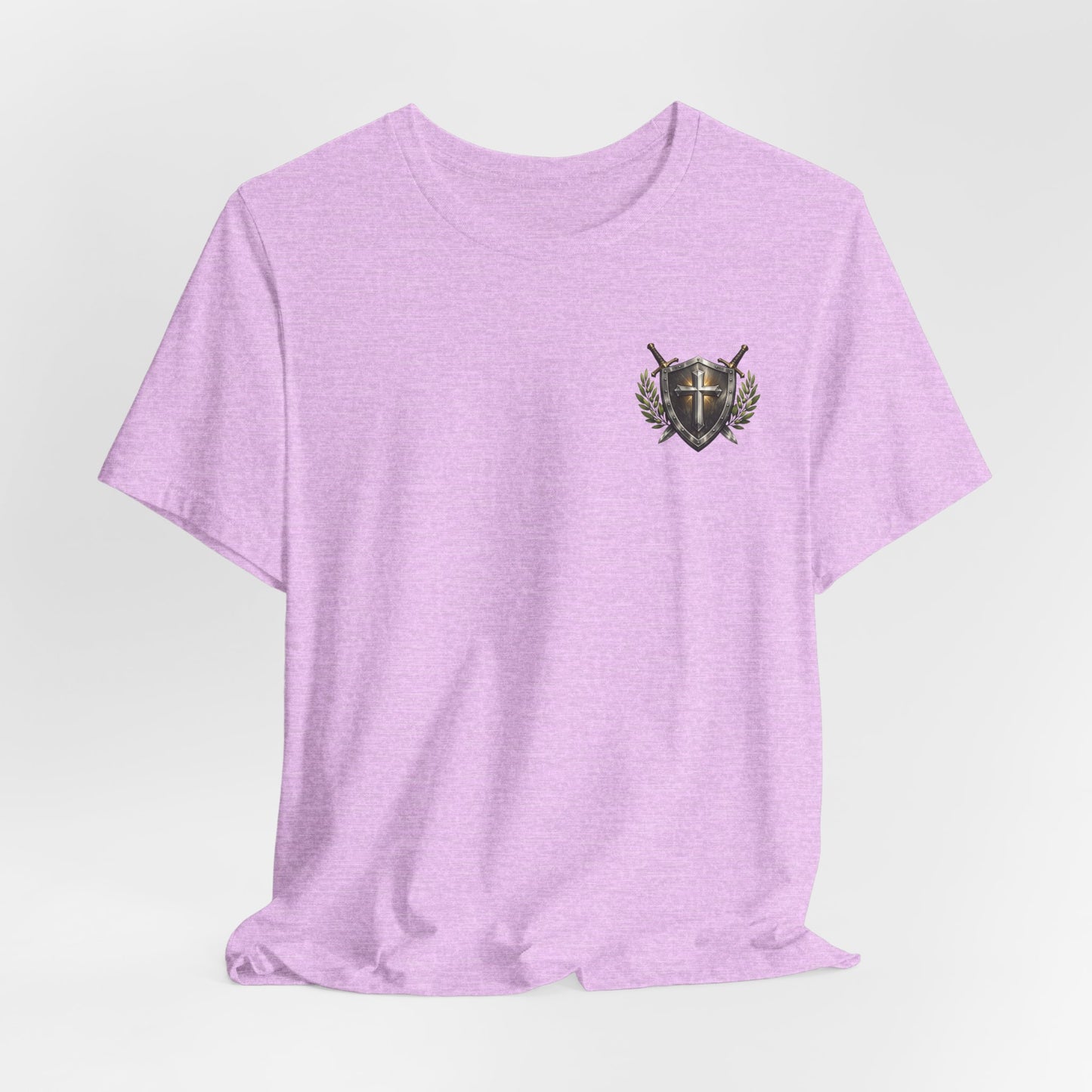 God's Got My Back Shield Tee — Christian Faith Cross T-Shirt