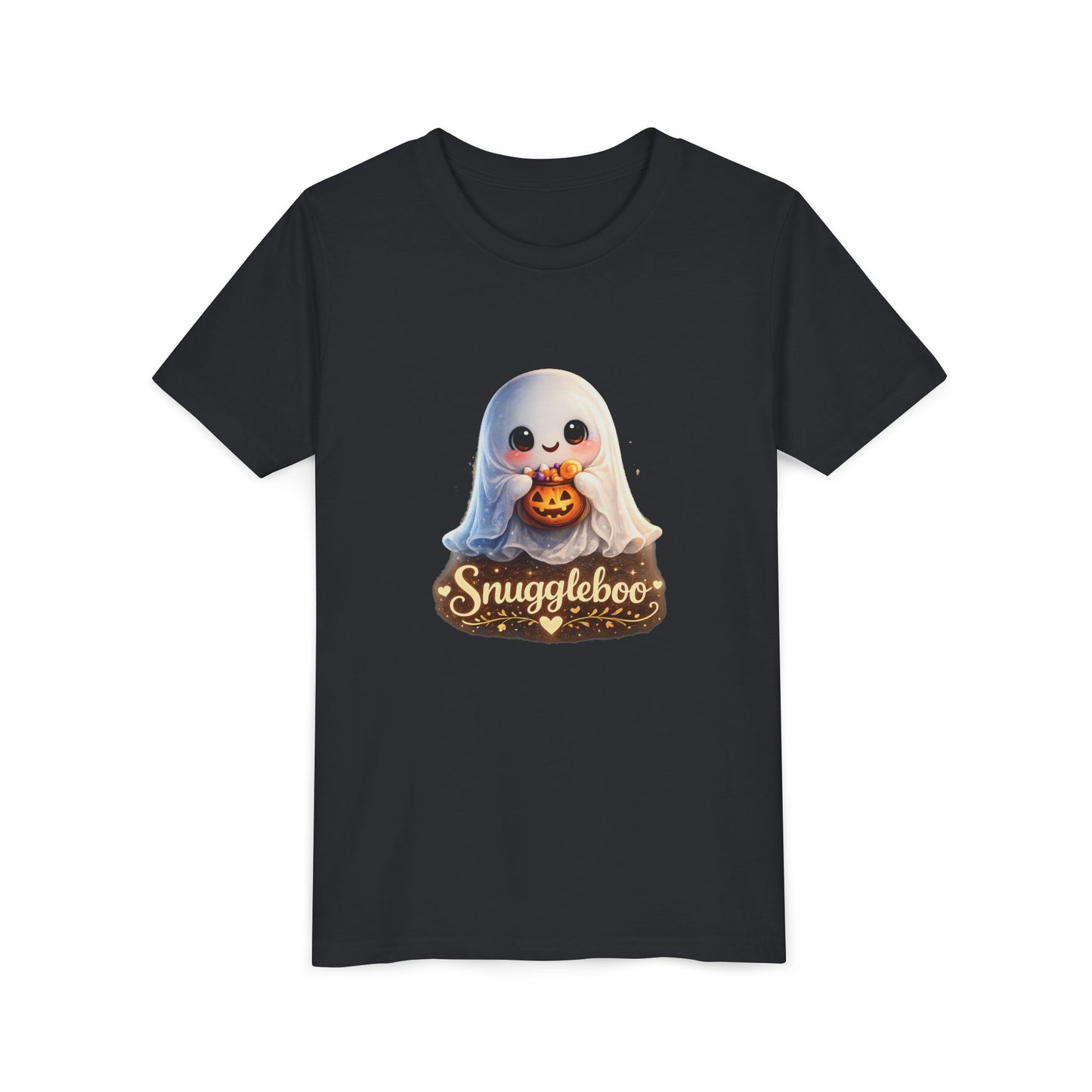 Youth Tee — 'Snuggleboo' Cute Halloween Ghost Shirt