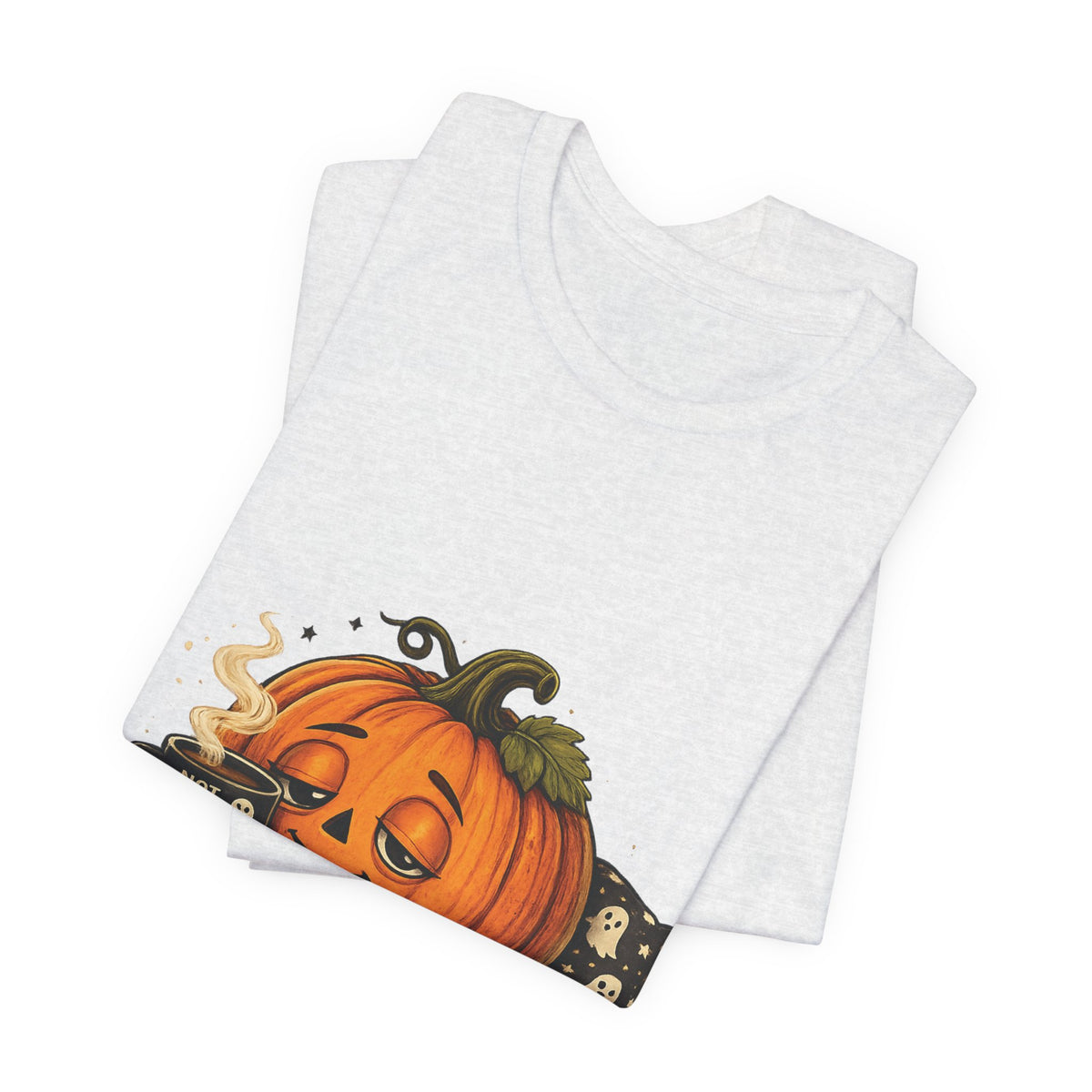 Cozy Pumpkin Coffee Halloween T‑Shirt