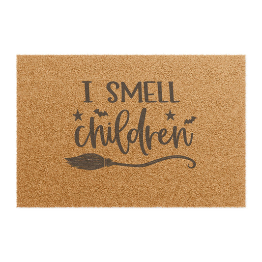 Halloween Doormat - "I Smell Children" Witch Welcome Mat