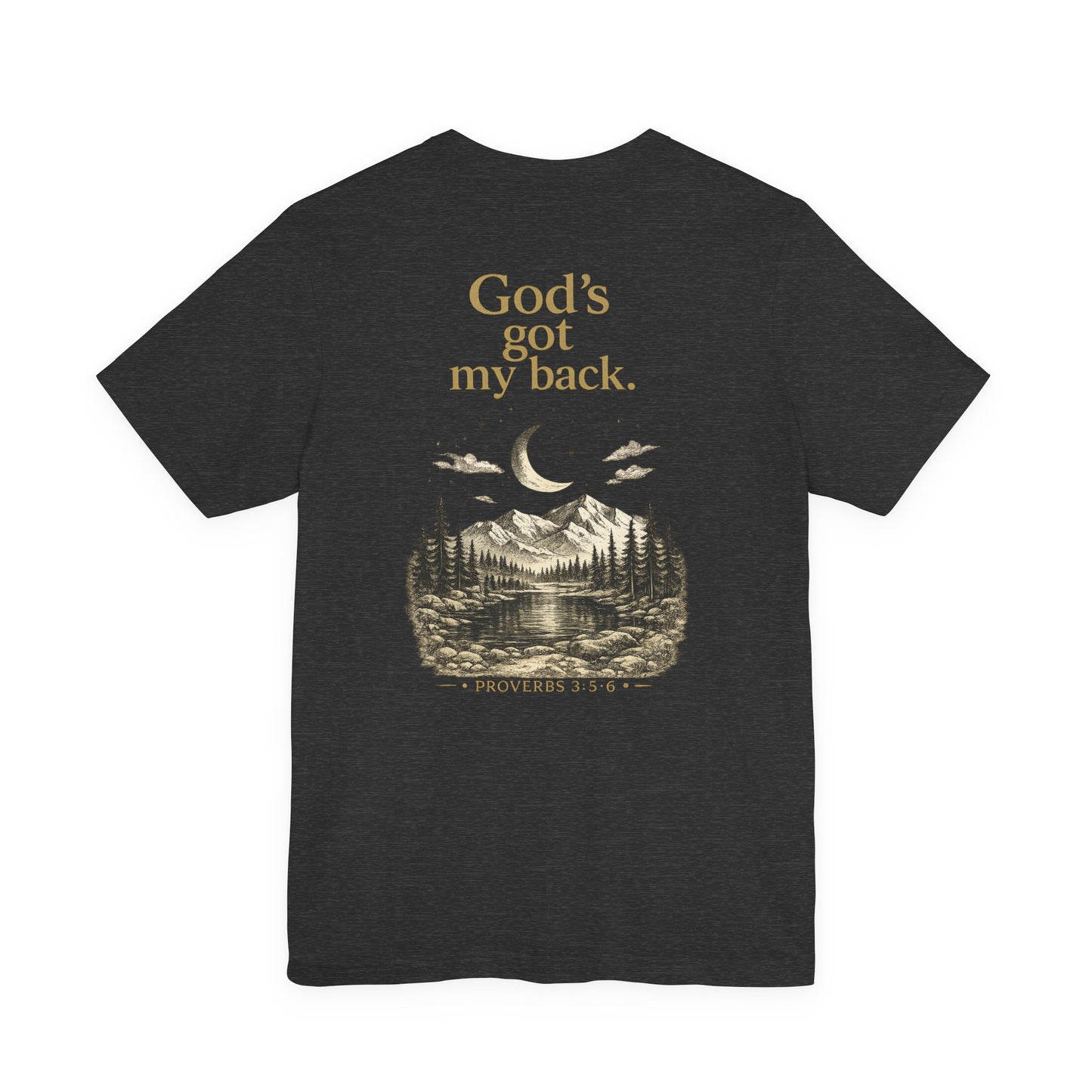 God’s Got My Back Tee — Faith-Based Mountain Graphic T-Shirt