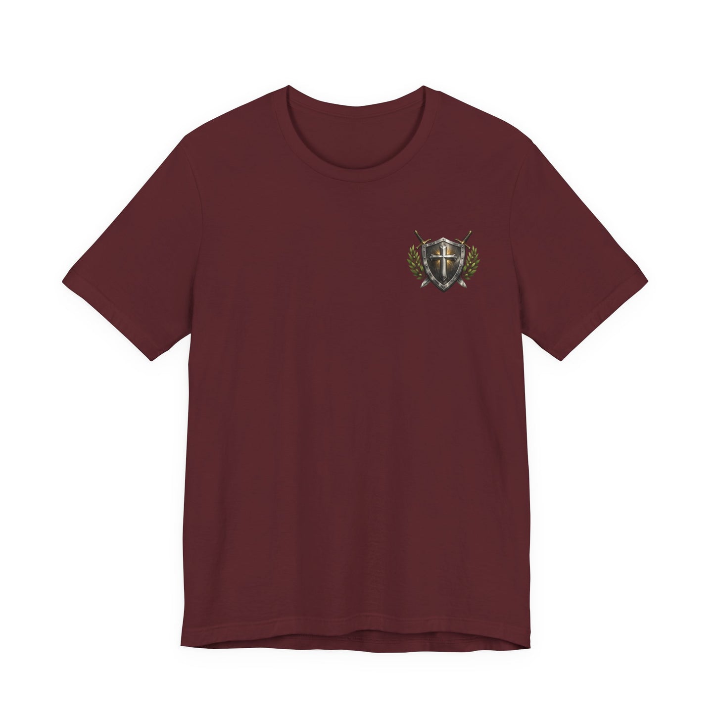 God's Got My Back Shield Tee — Christian Faith Cross T-Shirt