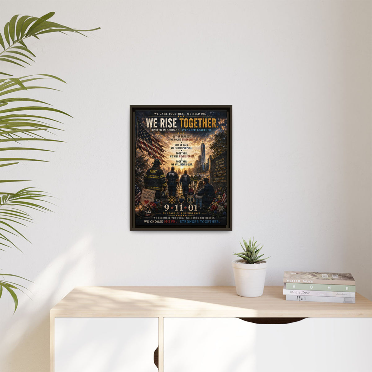 Matte Canvas, Framed (Multi-color)