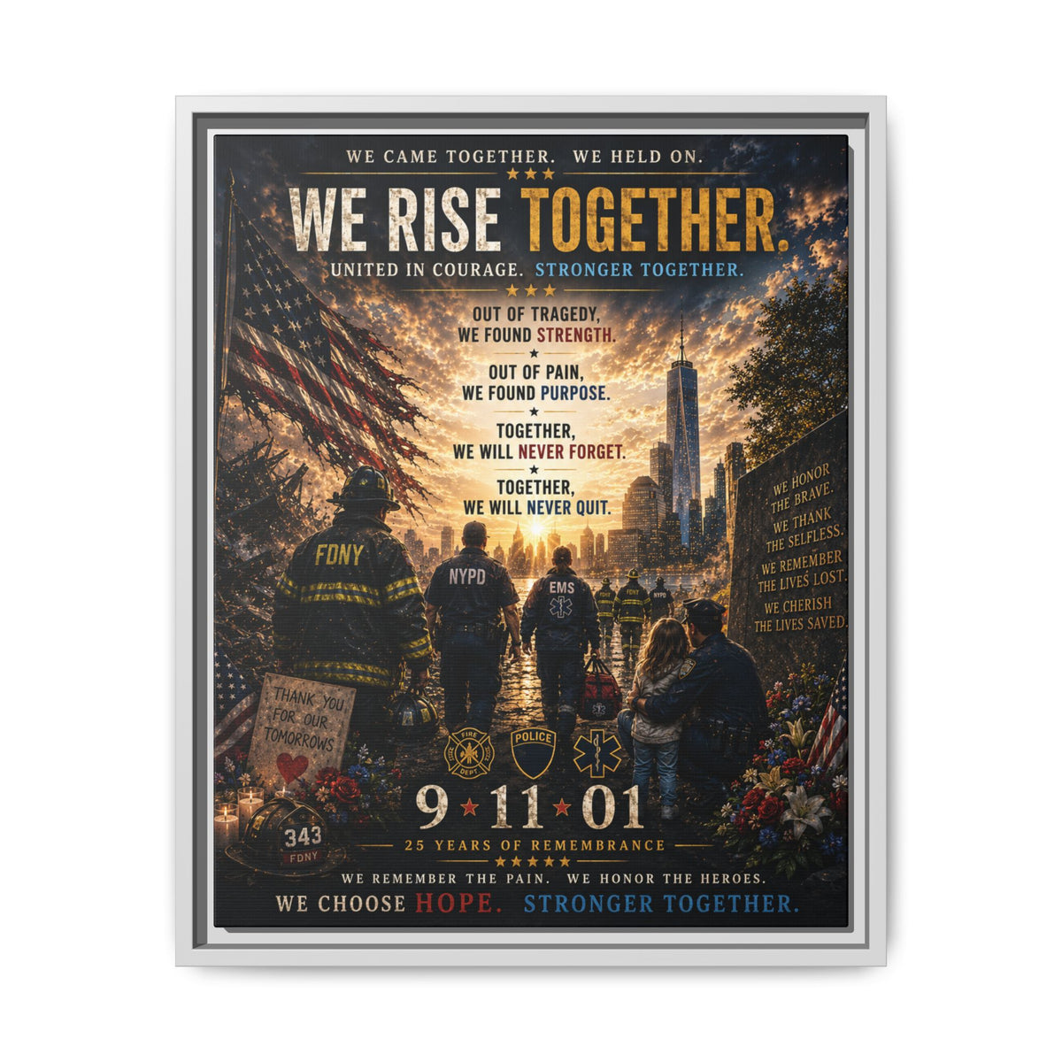 Matte Canvas, Framed (Multi-color)