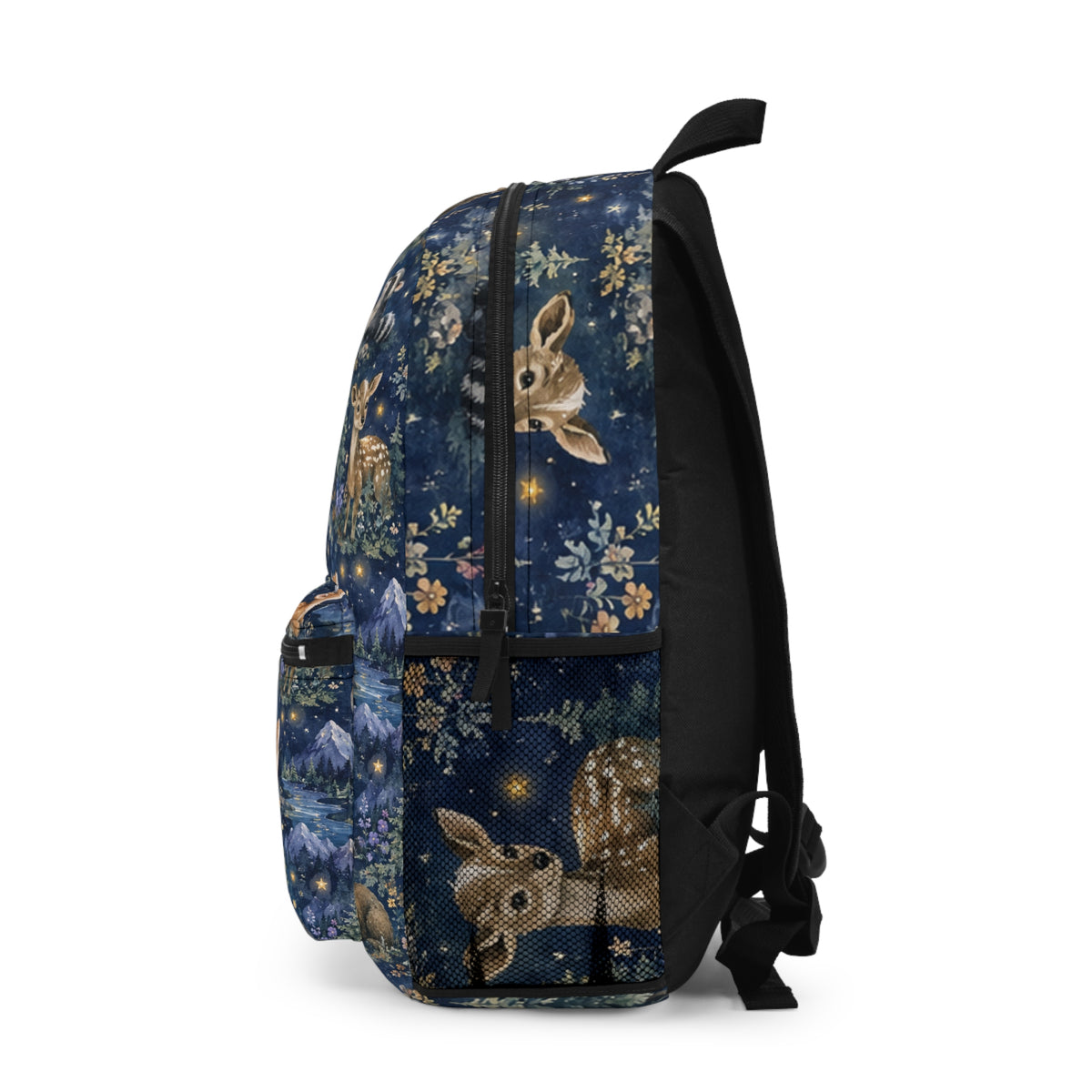 Nighttime Forest Animals Backpack — Moonlit Woodland Kids Bag