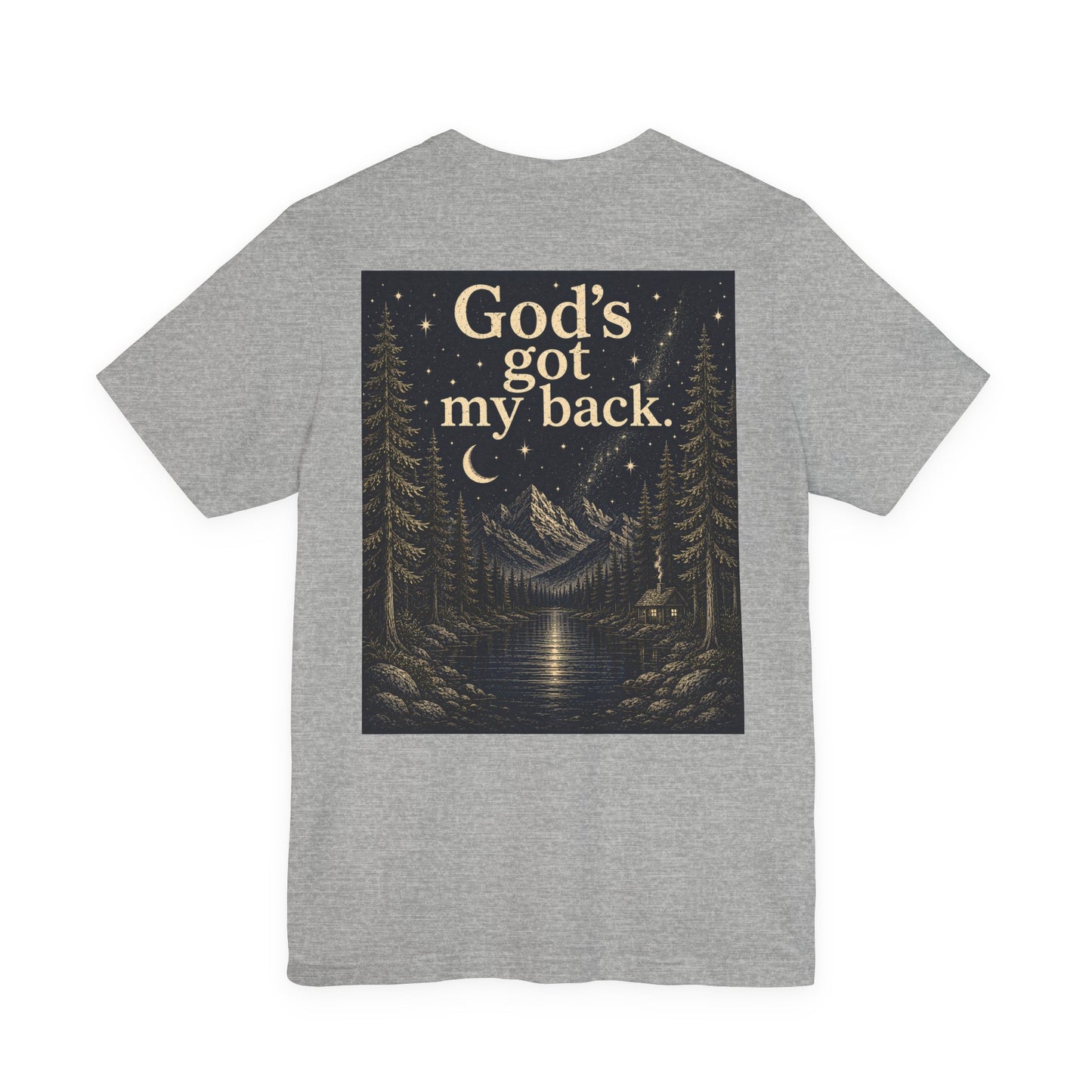 God’s Got My Back T‑Shirt — Faith-Based Scenic Tee
