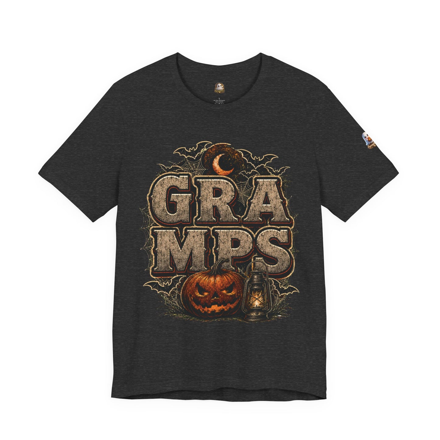 Gramps Halloween Tee — Vintage Pumpkin & Bats Grandfather Shirt