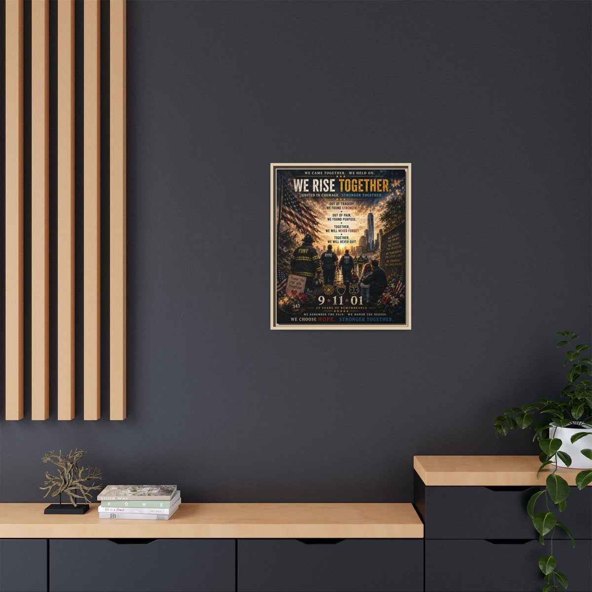 Matte Canvas, Framed (Multi-color)