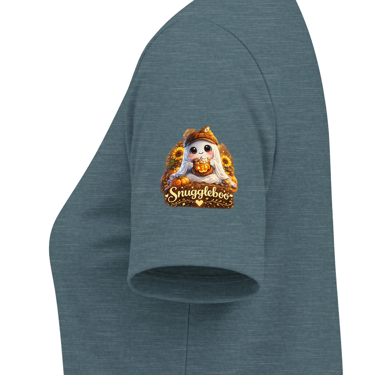 Abuela Halloween V-Neck Tee — Cute Pumpkin Ghost 'Abuela' Graphic