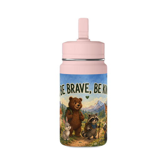Mini Water Bottle — Be Brave, Be Kind Kids Stainless 14oz Bottle