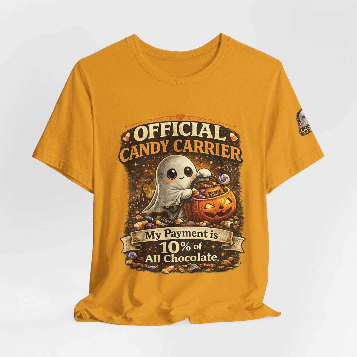 Official Candy Carrier T‑Shirt — "My Payment is 10% of All Chocolate" Halloween Tee