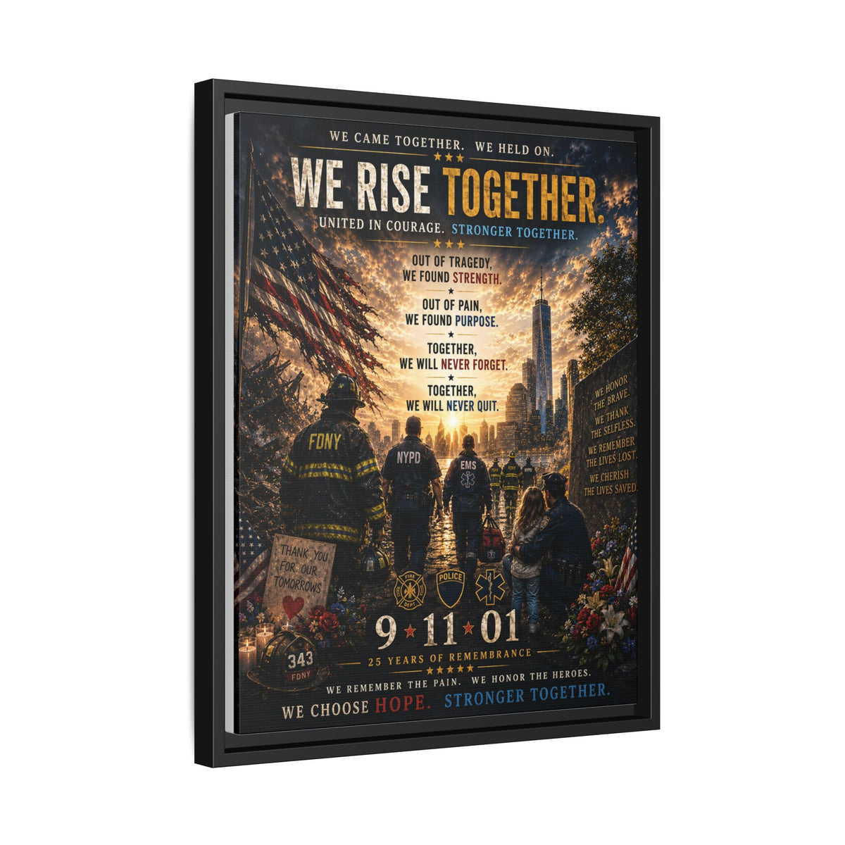 Matte Canvas, Framed (Multi-color)