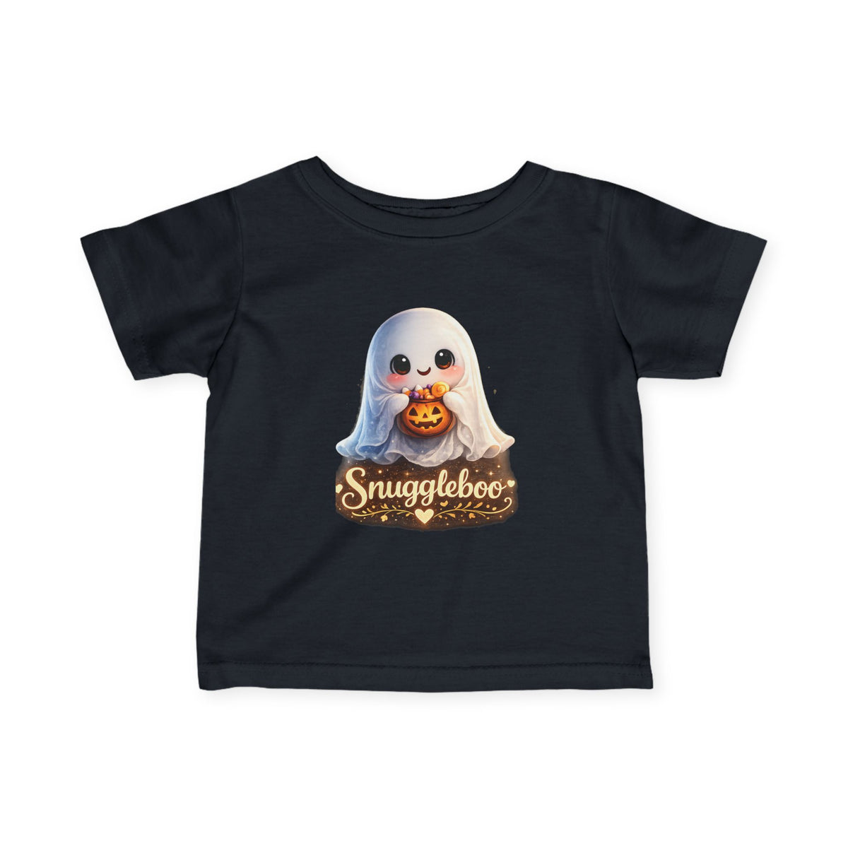 Infant Tee — Cute 'Snuggleboo' Halloween Ghost Baby Pumpkin Shirt