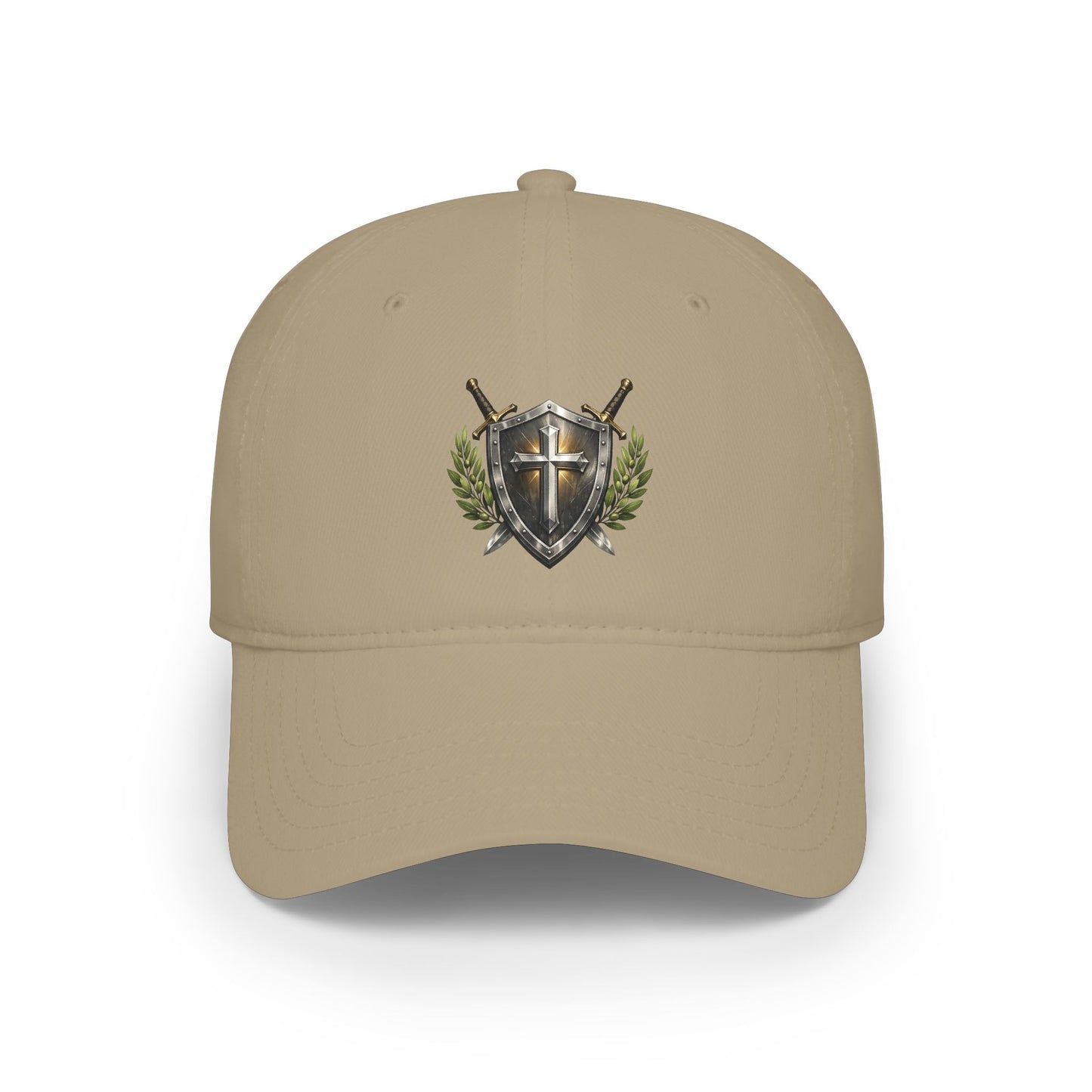 Shield & Swords Baseball Cap — Medieval Crest Hat for Knights, Renaissance Fairs & Cosplay