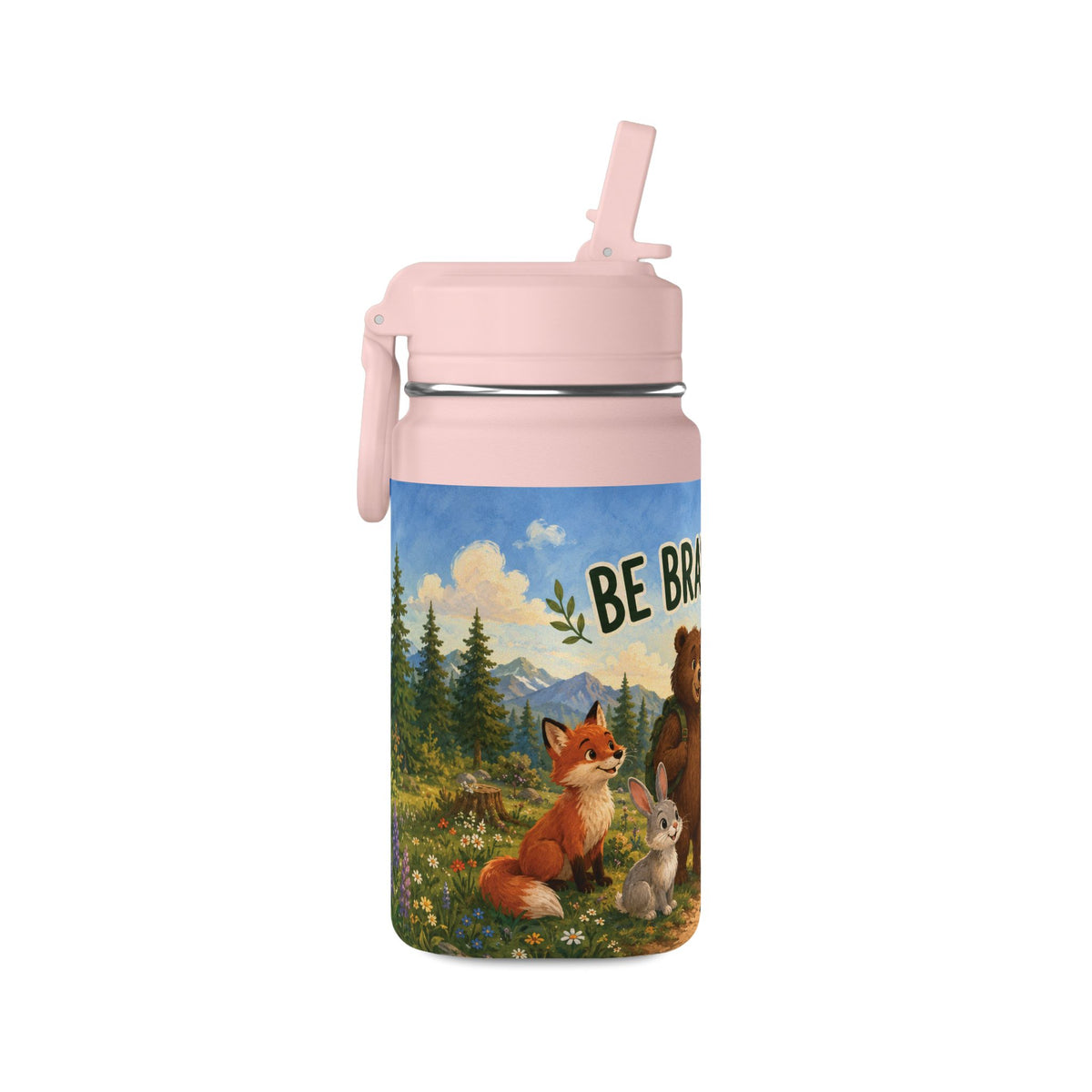 Mini Water Bottle — Be Brave, Be Kind Kids Stainless 14oz Bottle